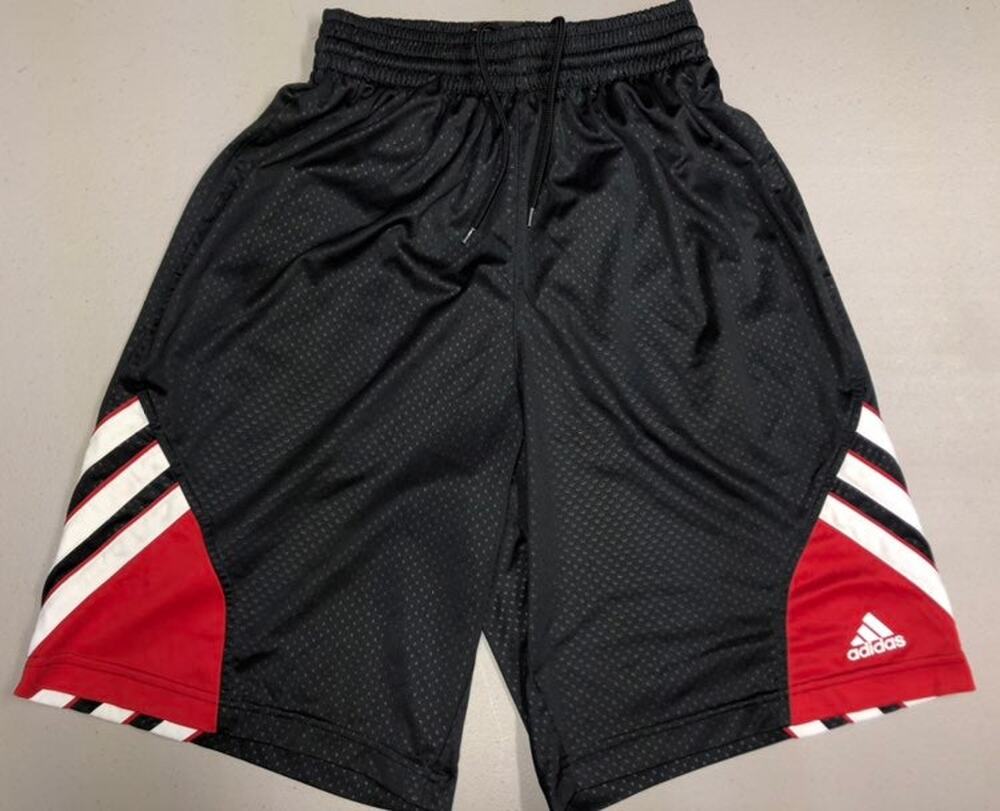 Adidas Basketball Shorts Red Black White Teen Boy Mens S